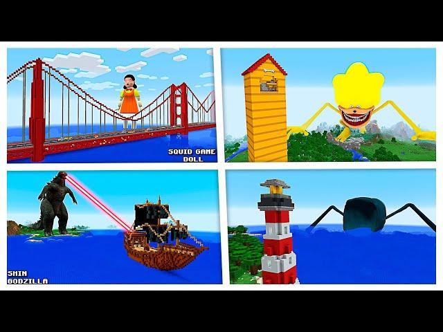 BEST SURVIVAL FROM SHIN COMPILATION Part 7 in Minecraft! Gameplay! Coffin Meme!