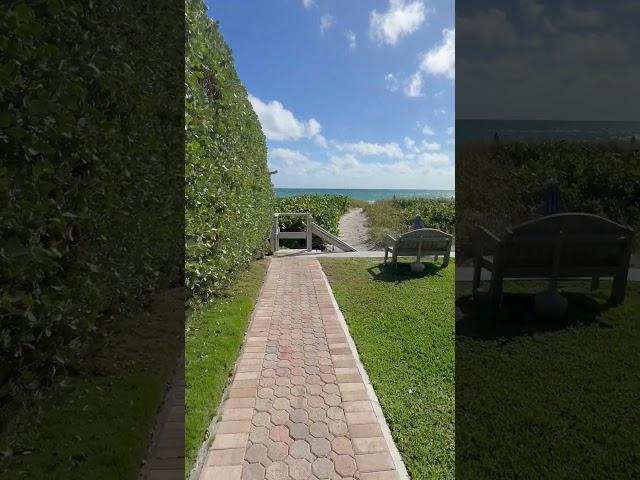 Walk to the Beach Right of your Patio! #floridabeachhouse #delraybeach #realestate #luxurybeachhouse