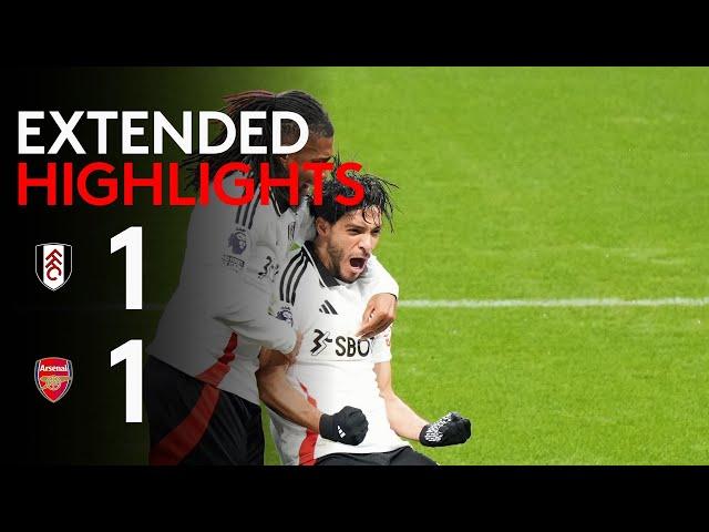 EXTENDED HIGHLIGHTS | Fulham 1-1 Arsenal.| Strong Week Ends With A Point Vs Gunners