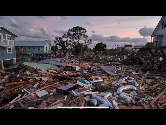 09-27-2024 Keaton Beach, FL - Destruction from Above - Storm Surge of Helene