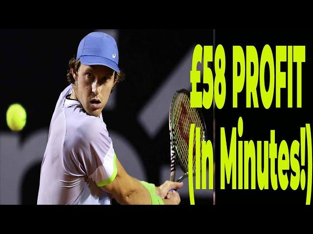 £58 Profit (Within Minutes!) Trading ATP Tennis