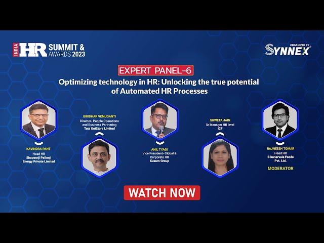 Panel 6: Optimizing technology in HR: Unlocking the true potential of Automated HR Processes