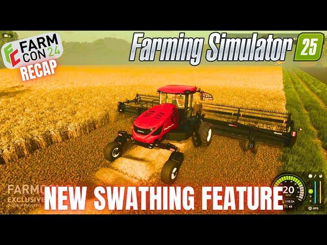 NEW SWATHING FEATURE! - Farming Simulator 25