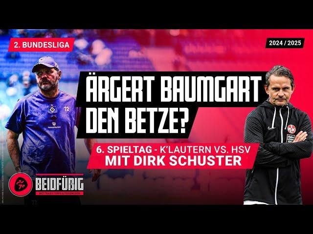 Kaiserslautern vs. HSV Tipp feat. Dirk Schuster  Prognose für die 2. Liga  21.09.2024 Betze bebt