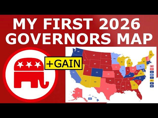 My FIRST 2026 Governors Map Prediction (December 29, 2024)