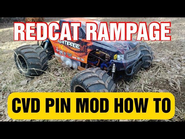 REDCAT RAMPAGE MT V3 CVD AXLE PIN RETAINER HOW TO