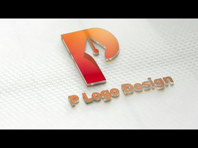 P Logo Design || Alphabetical Logo  Design P || Professional Logo Design with PhotoG Application