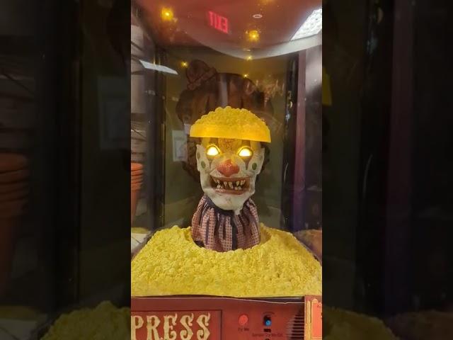 Creepy popcorn clown