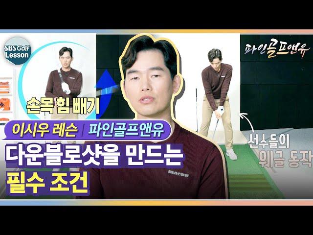 [이시우 레슨] 최고의 프로가 전하는 다운블로샷의 비법 l 파인골프앤유