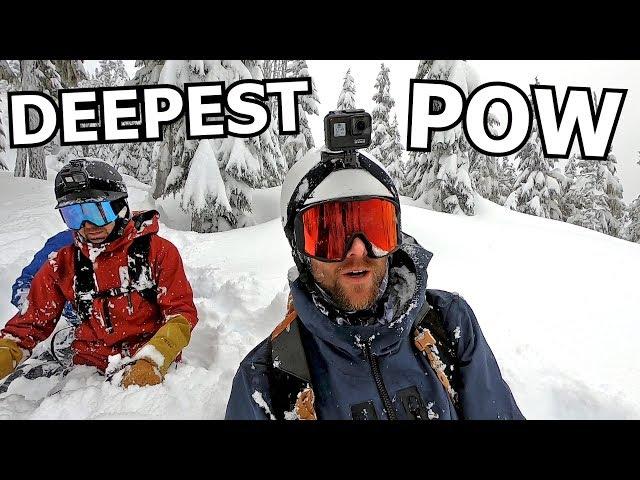 Deepest Powder Snowboarding of Life