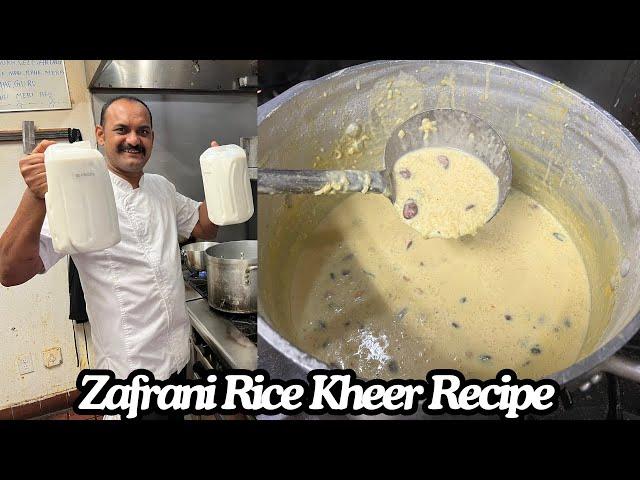 Zafrani Rice Kheer Recipe | Rice Kheer With Dry Fruit | Kesar Rice Kheer Recipe By Bhargain Ka Chef