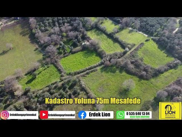Erdek Karşıyaka Mahallesinde 1040 M² Denize Yakın Zeytinlik