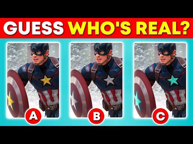 Can You Guess The Real MARVEL HERO? | Marvel Quiz