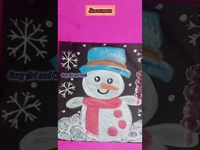 How to Draw#snowman#art#shortsvideo