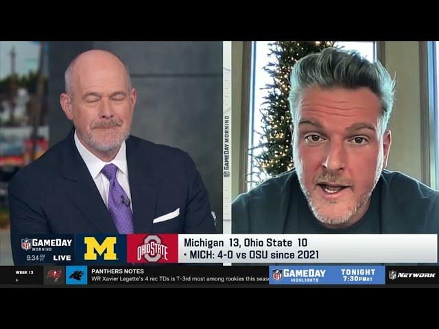 Pat McAfee STRONG reacts to Michigan wins, plants flag at Ohio State sparking post-game skirmish