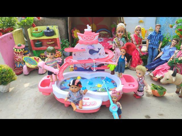 Barbie Doll All Day Routine In Indian Village/Radha Ki Kahani Part -467/Barbie Doll Bedtime Story||