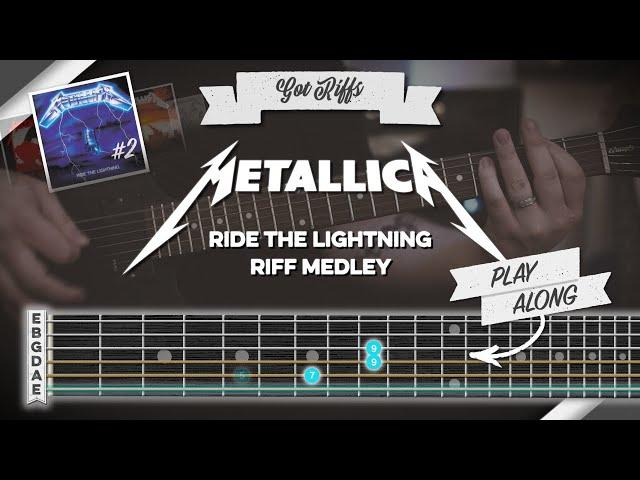 Metallica Guitar Riff Medley - Ride The Lightning | Learn and play along!