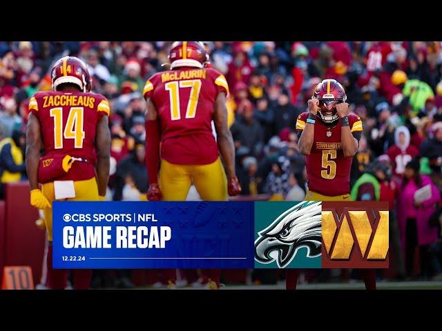 Jayden Daniels DAZZLES as Commanders BEAT Eagles with late score | Game Recap