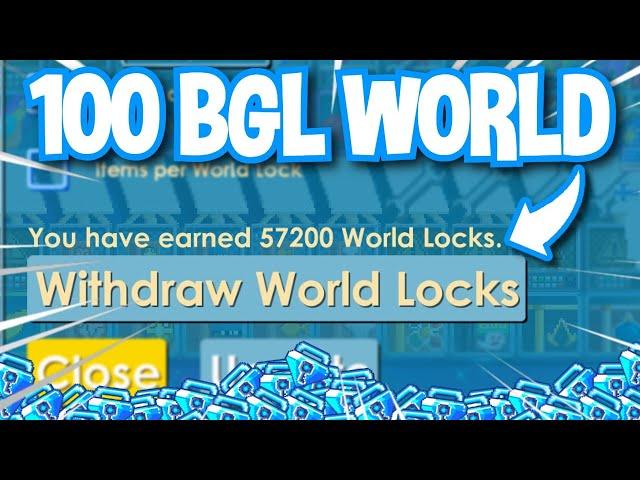 FIRST PROFIT FROM 100 BGL WORLD IN GROWTOPIA...