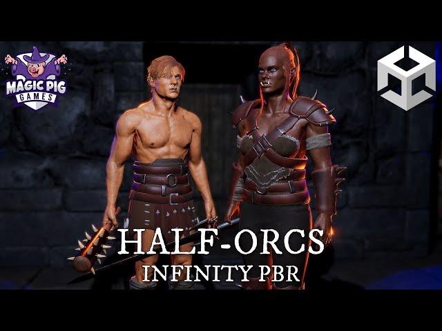 Half-Orcs Character Pack • Infinity PBR • Unity Fantasy RPG Game Dev