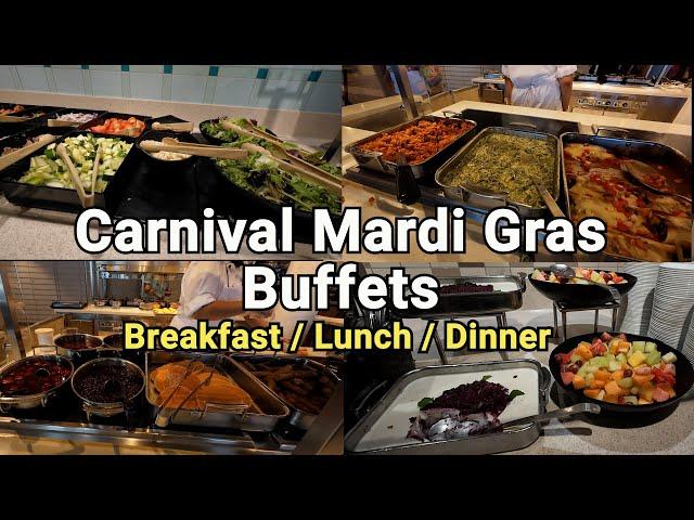 Carnival Mardi Gras Buffets (Breakfast Lunch Dinner)