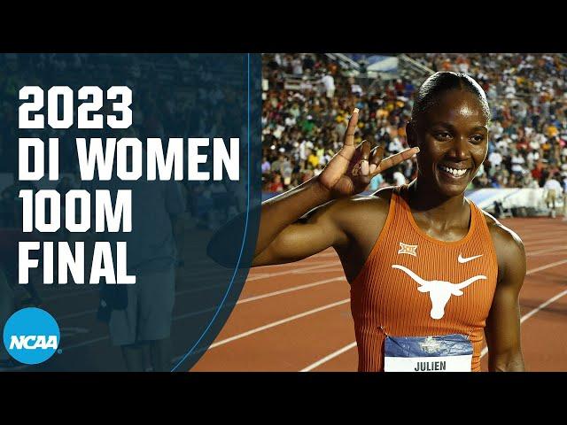 Women's 100m final - 2023 NCAA outdoor track and field championships