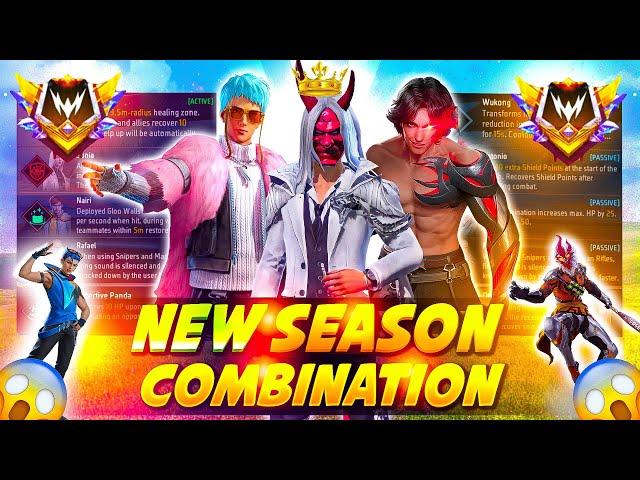 2025 1 JUNE ( NEW SEASON ) Best character combination Cs rank | cs rank best character skill