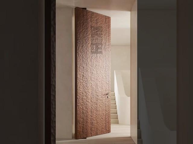 Ultra-high aesthetic door-the focus of space vision #interiordesign #wood #luxury