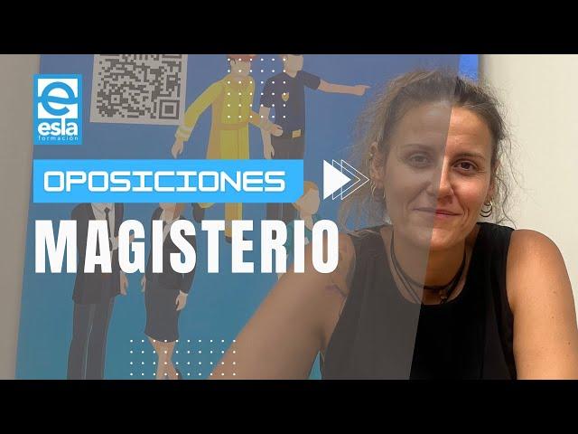 OPOSICIONES - Todo sobre las oposiciones de Magisterio con nuestra docente, Sandra Cordero