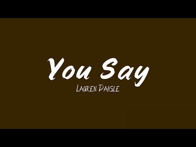 Hit the Button Karaoke - You Say (Originally Performed by Lauren Daigle)