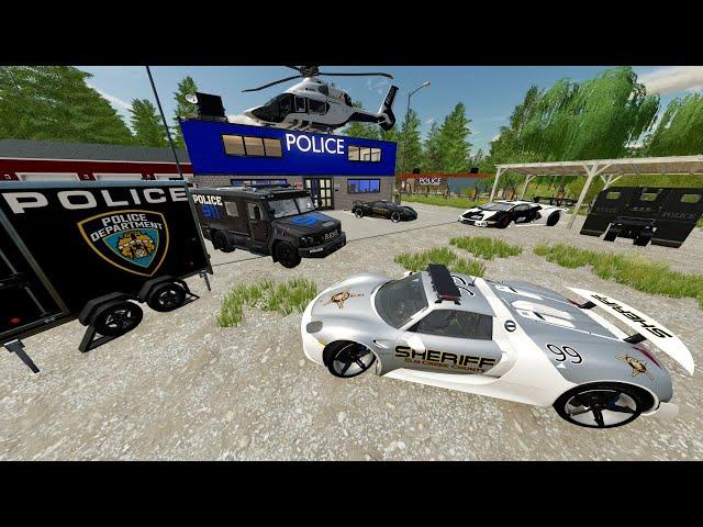 Finding Lamborghini Police Cars in Abandoned Police Station | Farming Simulator 22