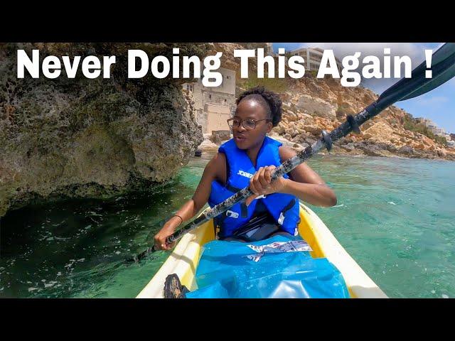 Solo Female Travel | Alone at Golden Bay, Malta 