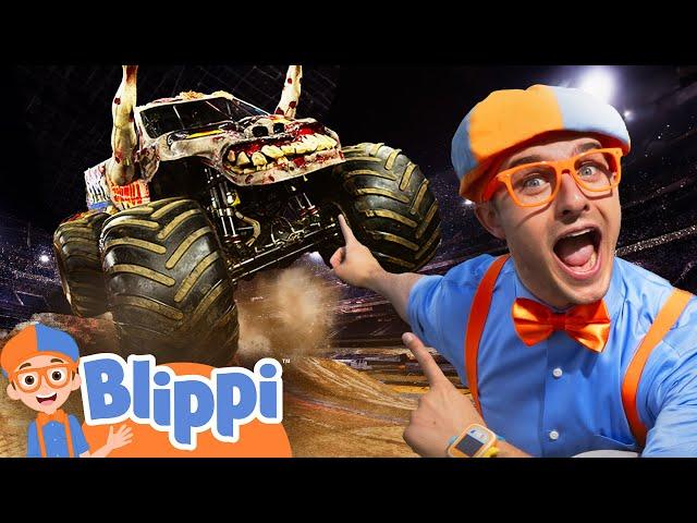 Blippi's Vroom Vroom Vehicle Show: Monster Jam Truck! - Blippi | Educational Videos for Kids