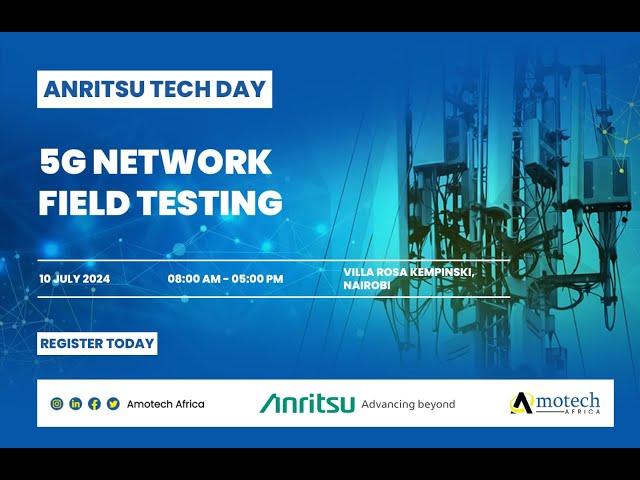 @AnritsuCompany Tech Day on 5G Network Field Testing