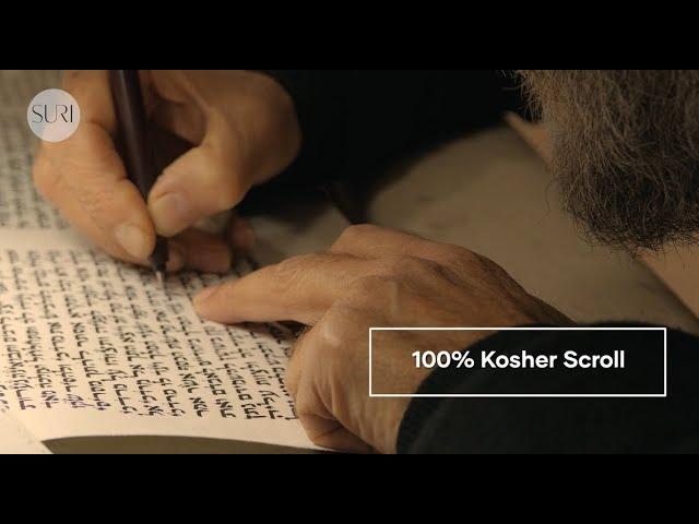 Kosher Mezuzah Scroll Made in Israel, Hand-written by a Certified Jewish Rabbi, 100% Kosher Scroll