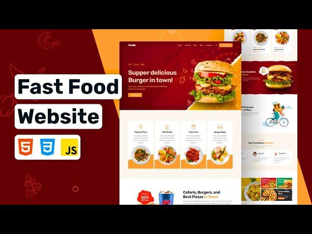 Responsive Restaurant Website Using Html CSS JavaScript