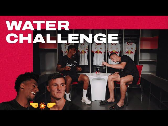 "Eventually, he won." | Water Challenge with Bernardo & Benjamin Sesko