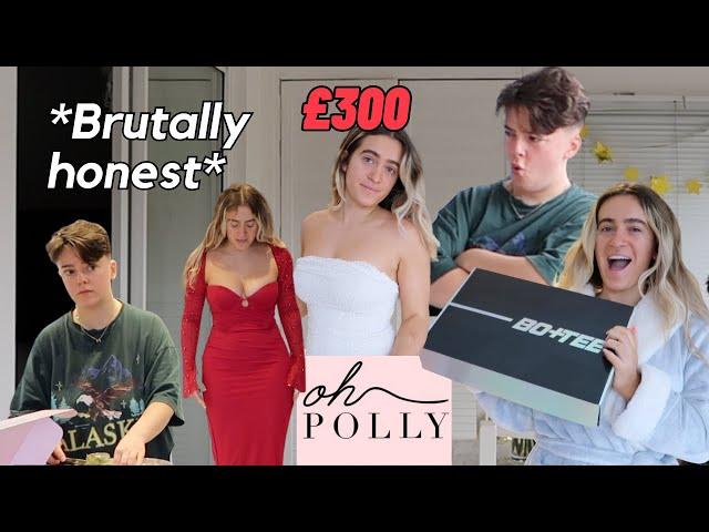 Girlfriend rates £300+ Oh Polly Dress Haul | Millie Mclay & Bluenbroke