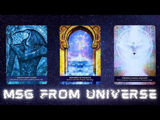  A MESSAGE FROM THE UNIVERSE!!  11:22  tarot card readingpick a card