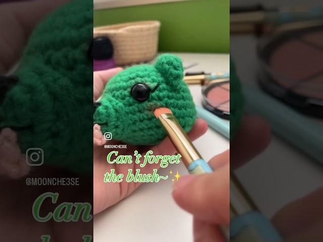 Crocheting a Disgust Bear from Inside Out #crochet #amigurumi #insideout #insideout2 #bear #disgust