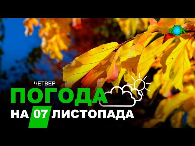 Прогноз погоди на 7 ЛИСТОПАДА/ Погода на завтра