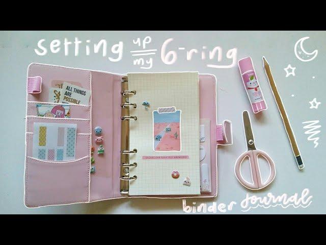 Setting up my 6-ring binder journal!