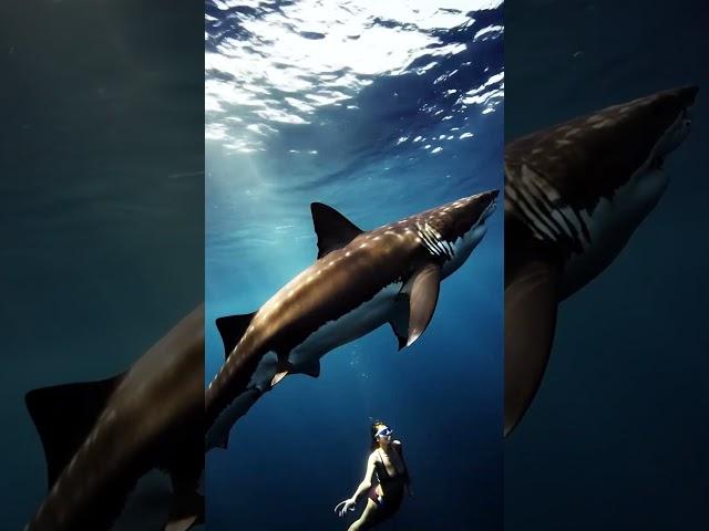  "Would You Swim With a Shark Like Her? "#adventure