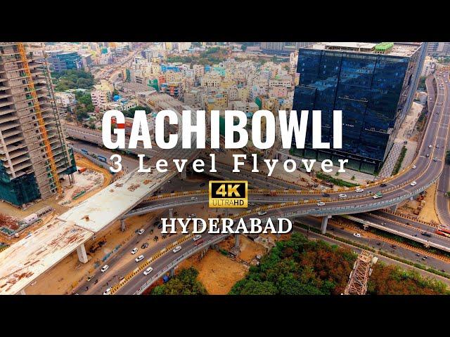 Gachibowli Flyover - Watch in 4K | Latest Construction Update | Hyderabad | Hyderabad Real Estate