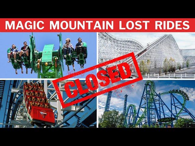 10 LOST Rides of Six Flags Magic Mountain REVEALED