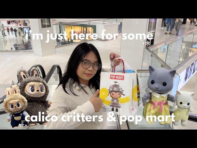 spend a day with me hunting for calico critters & pop mart + unboxing ⋆