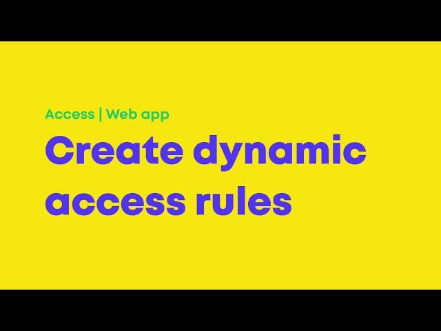 SafetyCulture (formerly iAuditor) | Create Dynamic Access Rules