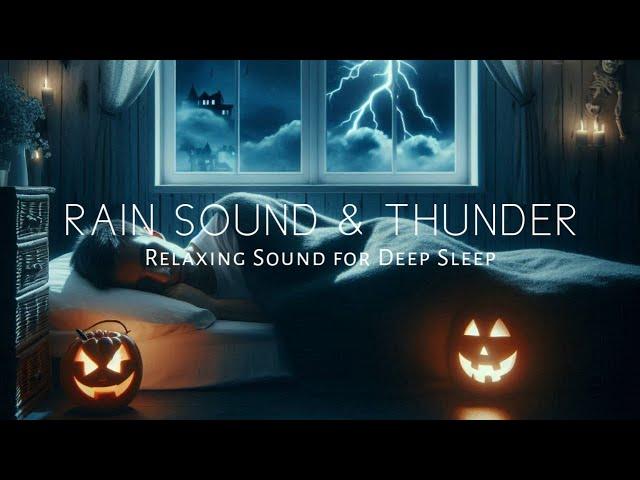 Spooky Halloween Ambience On Rainy Night : Spooky Sounds, Heavy Rain