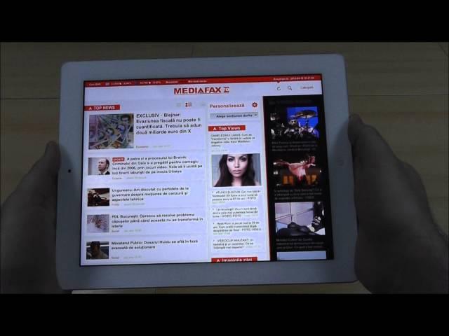 Prezentare Mediafax.ro HD pentru iPad