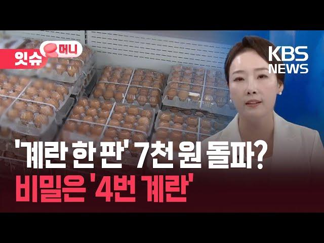 ‘4번 계란’이 뭐길래?…계란값 오른 이유, 따로 있다? [잇슈 머니] / KBS  2025.06.18.